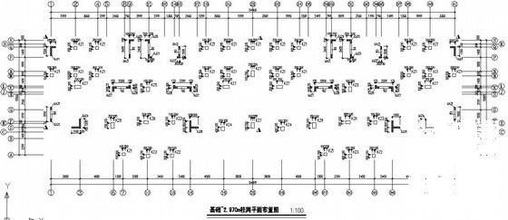 框架剪力墙住宅结构设计方案图纸(平面布置图) - 1