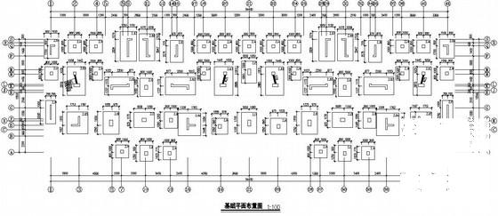 框架剪力墙住宅结构设计方案图纸(平面布置图) - 3