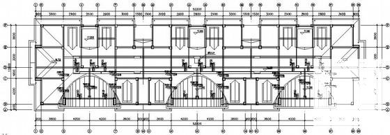 5层框架住宅楼结构CAD施工图纸(平面布置图) - 2