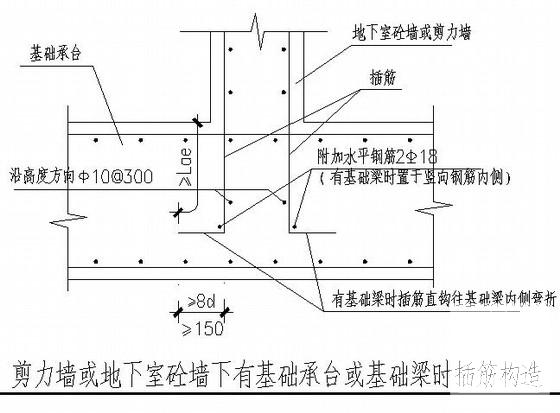 17层剪力墙住宅楼结构设计图纸(筏板平面配筋图) - 3