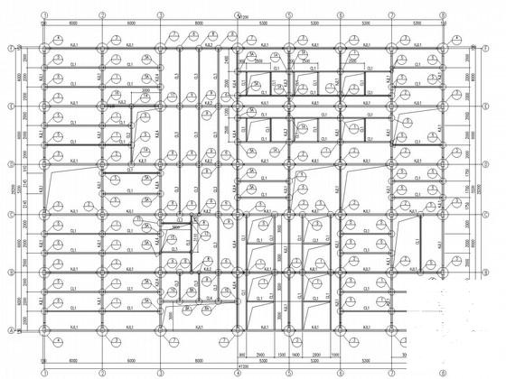 4层独立基础钢框架办公楼结构CAD施工图纸（7度抗震） - 1