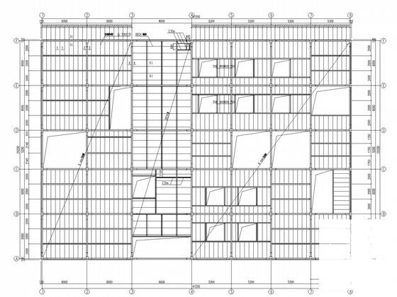 4层独立基础钢框架办公楼结构CAD施工图纸（7度抗震） - 5
