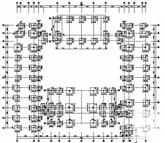 4层框架教学楼结构CAD施工图纸 - 1