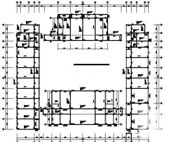 4层框架教学楼结构CAD施工图纸 - 2