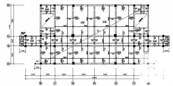 4层框架教学楼结构CAD施工图纸 - 3
