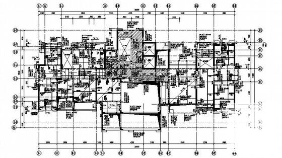 28层框架剪力墙结构住宅楼CAD施工图纸（平法） - 3