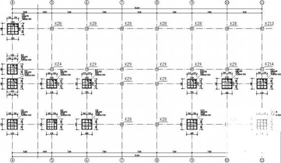 职高实验综合楼框架结构CAD施工图纸 - 3