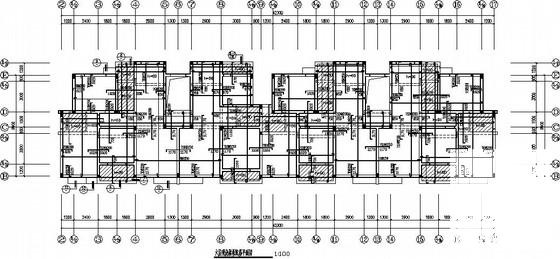 底层框架带阁楼住宅结构CAD施工图纸(梁平法配筋图) - 2