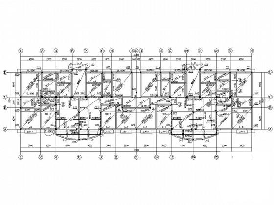 6层桩基础砌体结构住宅楼结构CAD施工图纸（7度抗震） - 1