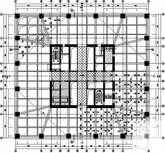 49层框架剪力墙结构国际商贸中心结构CAD施工图纸(梁配筋图) - 2