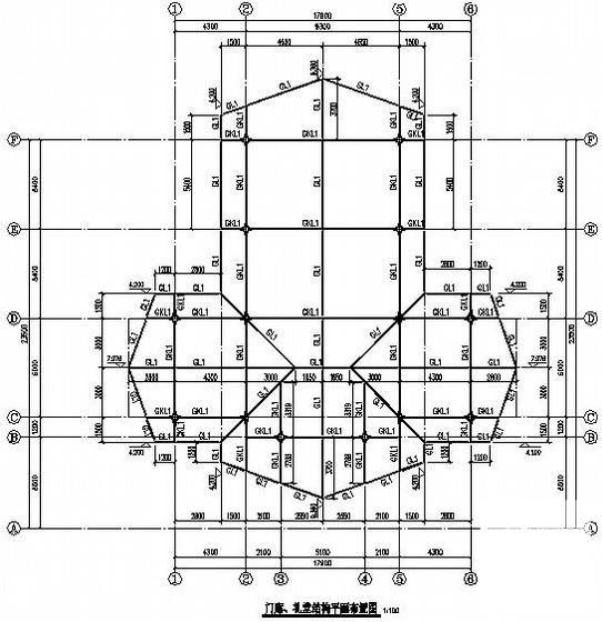 ]独立基础钢框架婚礼堂结构CAD施工图纸（8度抗震） - 2