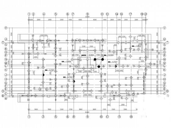 著名房地产公司开发33层住宅楼CAD施工图纸(桩基础)(平面布置图) - 3