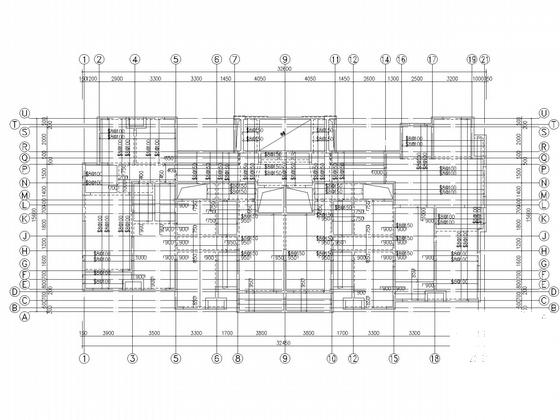 著名房地产公司开发33层住宅楼CAD施工图纸(桩基础)(平面布置图) - 4