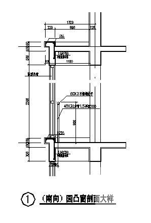 6层框架异形柱砖混住宅楼结构CAD施工图纸（条形基础）(平面布置图) - 4