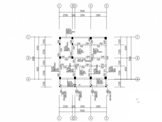 5层地梁结构住宅楼结构CAD施工图纸（桩基础） - 1