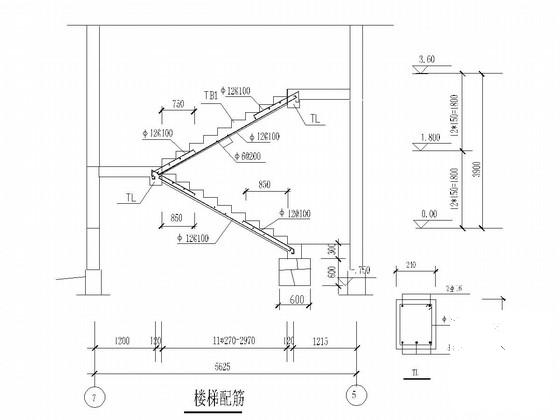 2层砖混结构住宅楼结构CAD施工图纸（条形基础） - 2