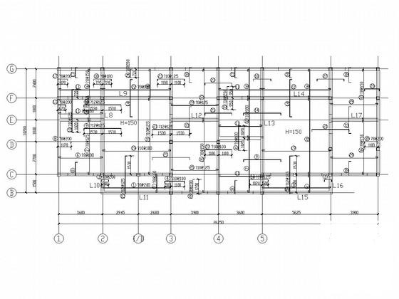 2层砖混结构住宅楼结构CAD施工图纸（条形基础） - 3