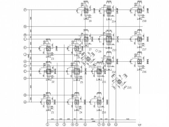 7层桩基础砌体结构住宅楼结构CAD施工图纸 - 1