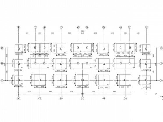 8层框架公寓楼结构CAD施工图纸(独基) - 2