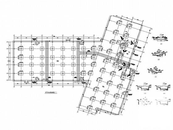630个车位框架结构地下车库结构图纸（建筑施工CAD图纸） - 1