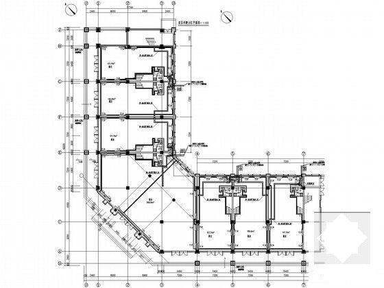 3层商业建筑散热器采暖设计CAD施工图纸(4栋楼) - 5