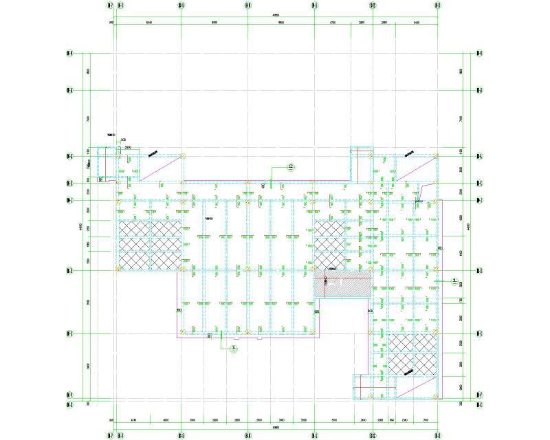 二层板配筋图