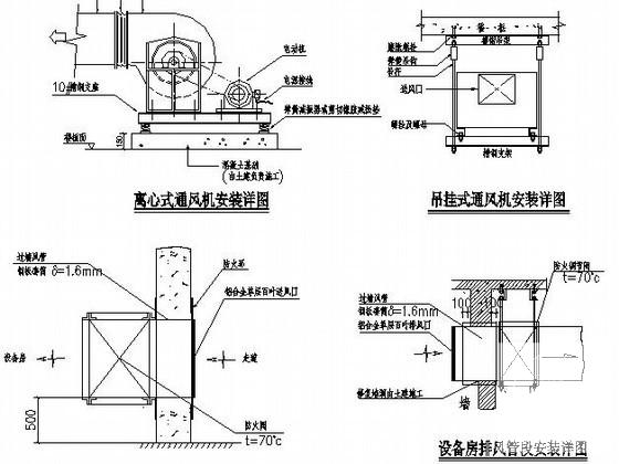 28层大型商业广场通风排烟设计CAD施工图纸(机械加压送风) - 2