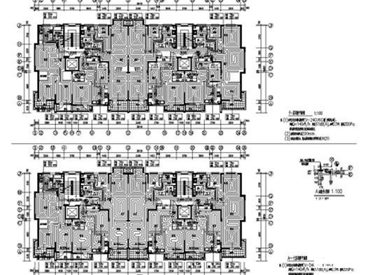 单元式住宅楼采暖系统设计CAD施工图纸（设计说明） - 1