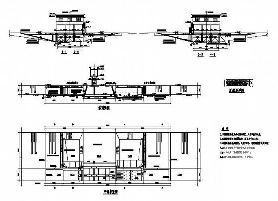 河道枢纽工程节制闸设计CAD施工图纸（21页）(板配筋图) - 2