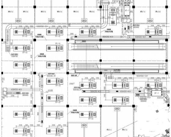 4层商业广场空调通风系统设计CAD施工图纸（制冷机房冷热源系统） - 1