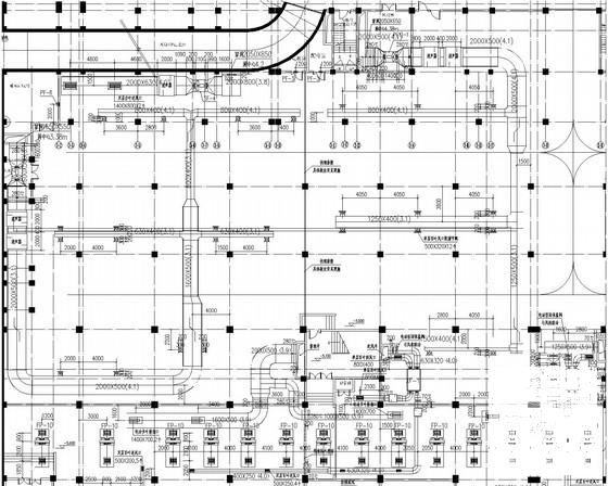 4层商业广场空调通风系统设计CAD施工图纸（制冷机房冷热源系统） - 2