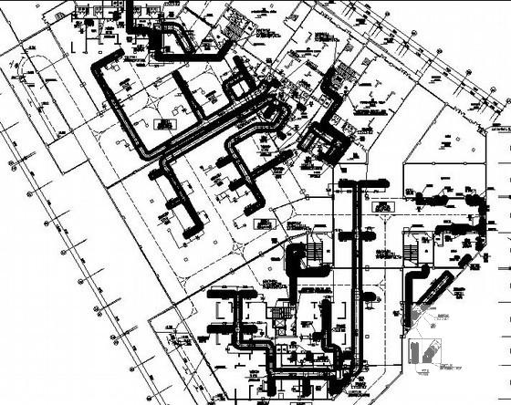 高层住宅楼通风排烟设计CAD施工图纸（2层地下室含负荷计算书) - 1