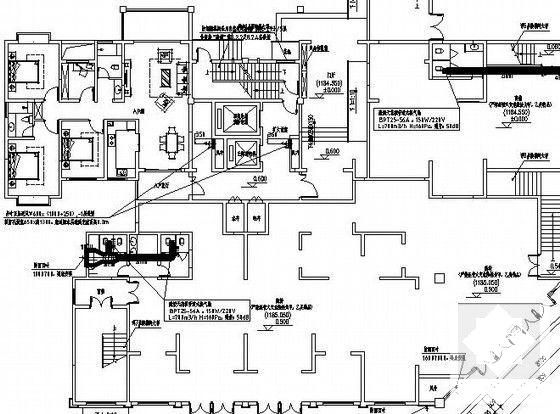 高层住宅楼通风排烟设计CAD施工图纸（2层地下室含负荷计算书) - 4