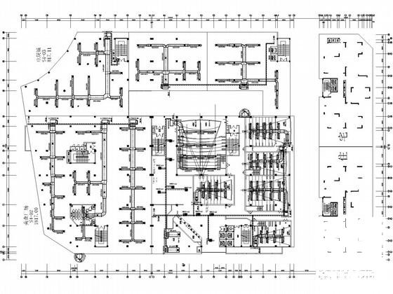 4层商业综合楼空调通风系统设计CAD施工图纸（风冷模块机组） - 4