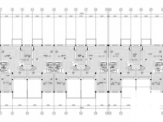 上6层住宅楼地暖系统设计CAD施工图纸 - 2