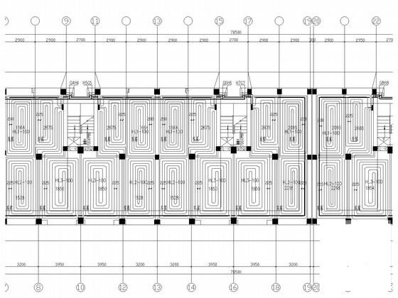 上6层住宅楼地暖系统设计CAD施工图纸 - 3