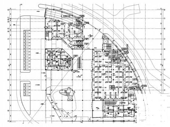 四商业街空调通风及防排烟系统设计CAD施工图纸（螺杆式风冷热泵机组） - 1