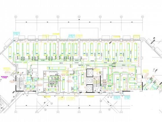 32层住宅楼商业综合项目空调通风及防排烟系统设计CAD施工图纸（大院设计）(螺杆式风冷热泵) - 3