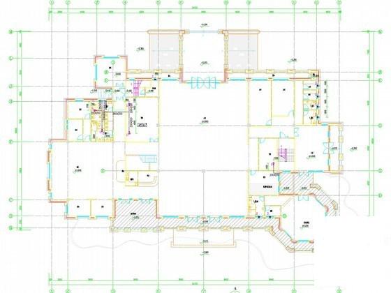 3层商业建筑通风及防排烟系统设计CAD施工图纸（大院设计） - 1