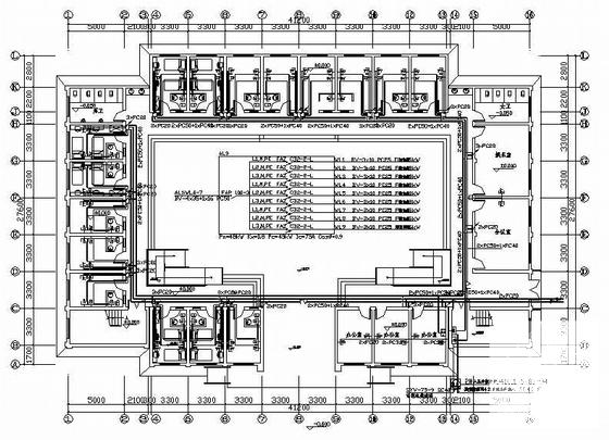 两层宿舍电气CAD施工图纸（高8米，三级负荷）(综合布线系统) - 2