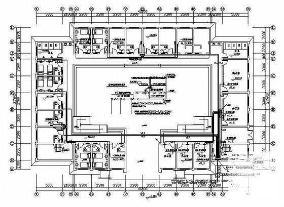 两层宿舍电气CAD施工图纸（高8米，三级负荷）(综合布线系统) - 3