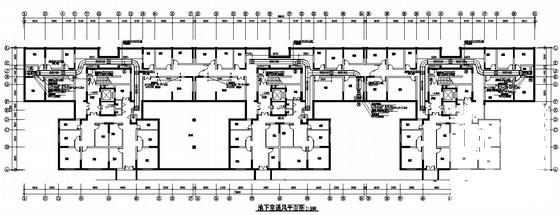 26层商住楼采暖通风CAD施工图纸(散热器安装) - 1