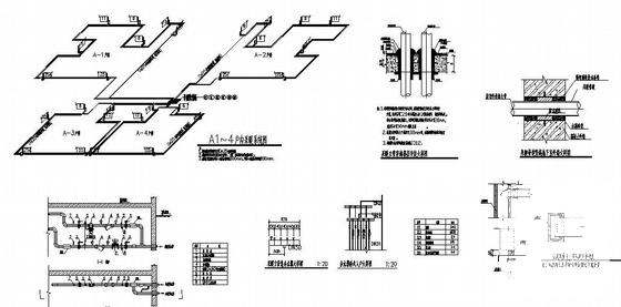 26层商住楼采暖通风CAD施工图纸(散热器安装) - 2