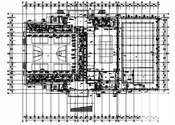 医学院3层体育馆暖通空调CAD施工图纸(新风换气机) - 3