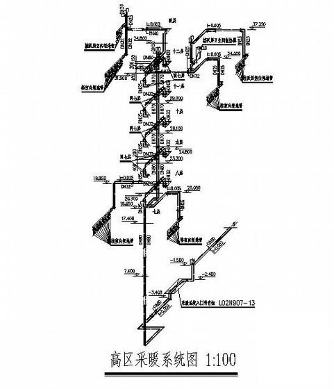 12层高层住宅楼采暖通风CAD施工图纸 - 2