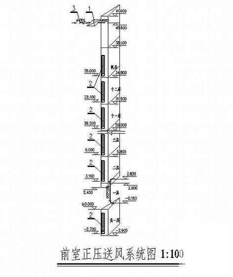 12层高层住宅楼采暖通风CAD施工图纸 - 3