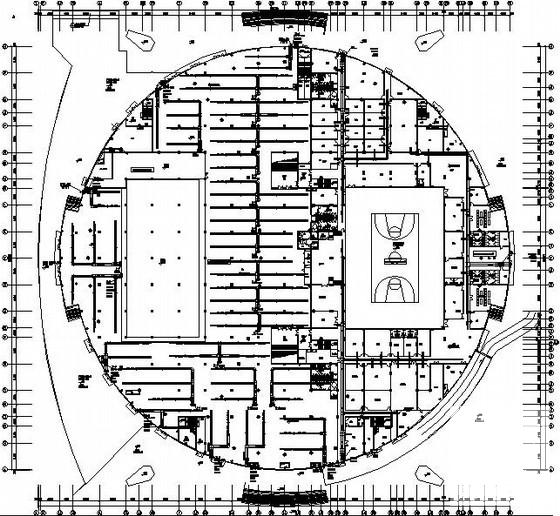 综合体育馆空调通风设计CAD施工图纸 - 1