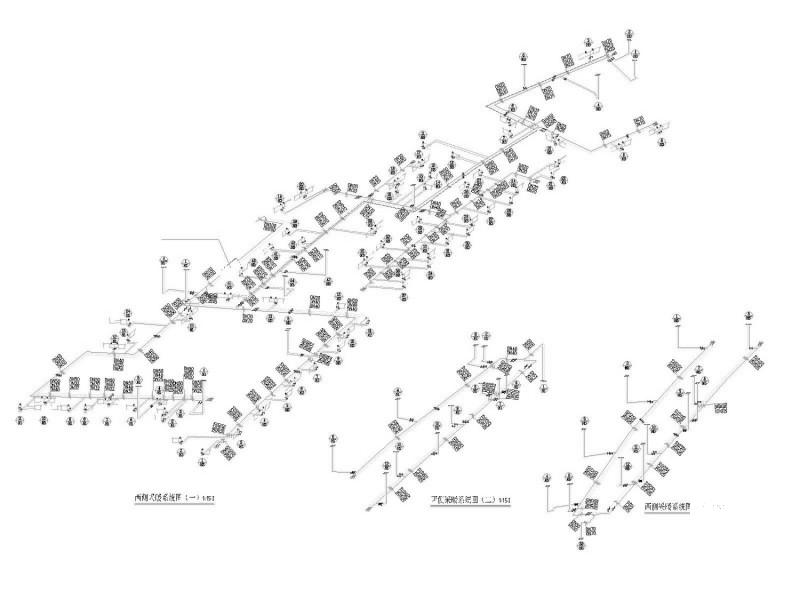 5层体育场空调通风及防排烟系统设计CAD施工图纸（采暖设计） - 5