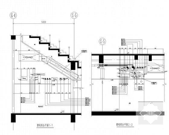 4层大型体育中心空调及通风排烟系统CAD施工图纸（机房图纸多） - 5