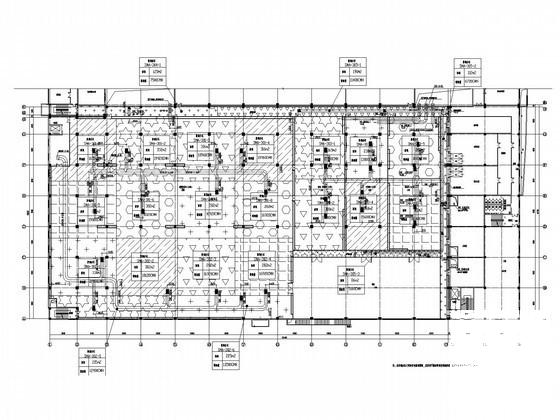 4层大型工业厂房空调通风及防排烟系统设计CAD施工图纸（洁净空调） - 3